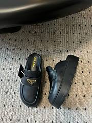 Prada leather mules black - 3