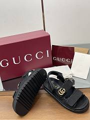 Gucci sandals black logo - 2