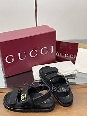 Gucci sandals black logo - 6