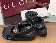 Gucci sandals black logo - 1