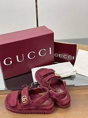 Gucci sandals red logo - 4