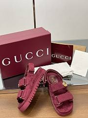 Gucci sandals red logo - 5