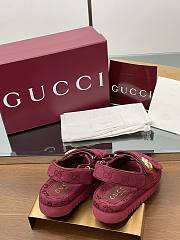Gucci sandals red logo - 6