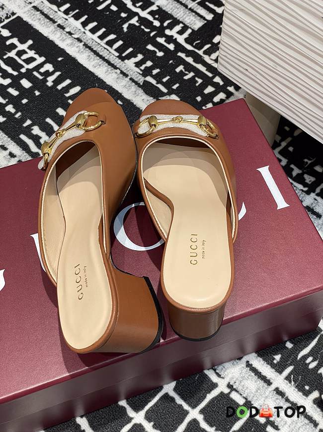 Gucci Women's Horsebit slide brown - 1
