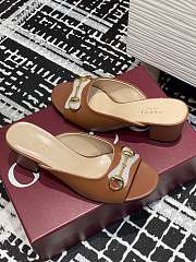 Gucci Women's Horsebit slide brown - 6