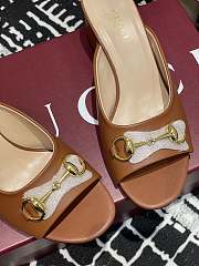 Gucci Women's Horsebit slide brown - 3