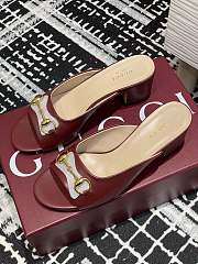 Gucci Women's Horsebit slide red - 5