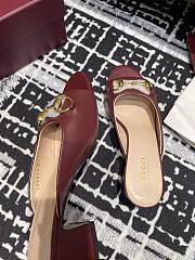 Gucci Women's Horsebit slide red - 3
