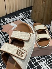 MiuMiu Canvas mules brown - 2