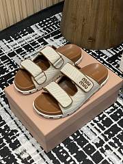 MiuMiu Canvas mules brown - 6