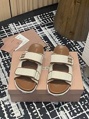 MiuMiu Canvas mules brown - 5