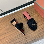 Loro piana slides black - 4
