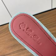Loro piana slides blue - 5
