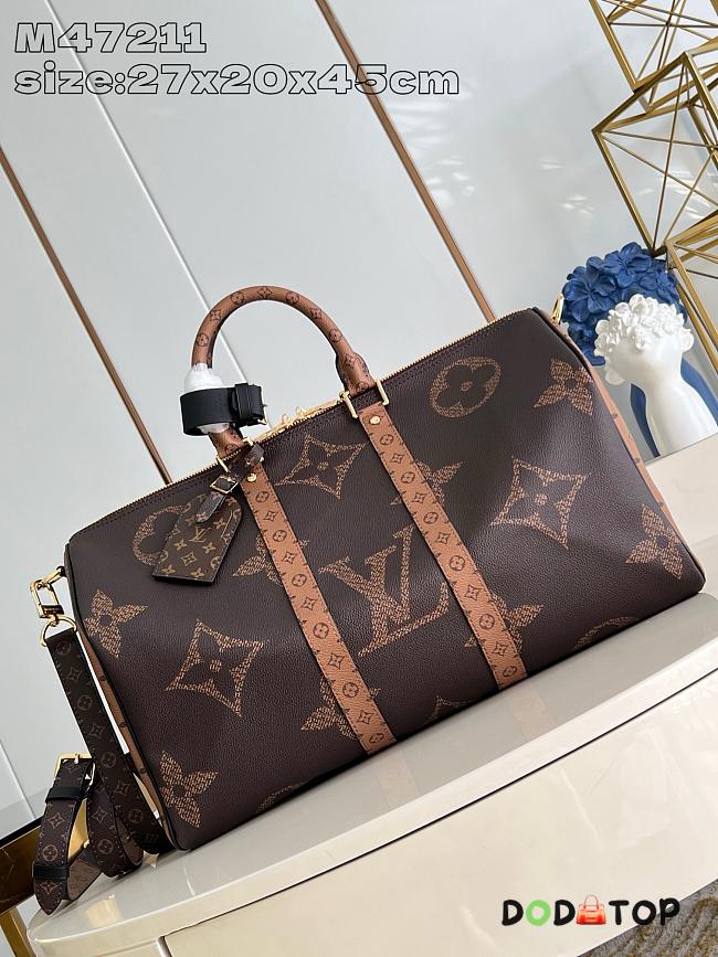 Louis Vuitton Keepall brown bag size 27x20x45 - 1