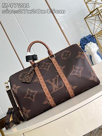 Louis Vuitton Keepall brown bag size 27x20x45