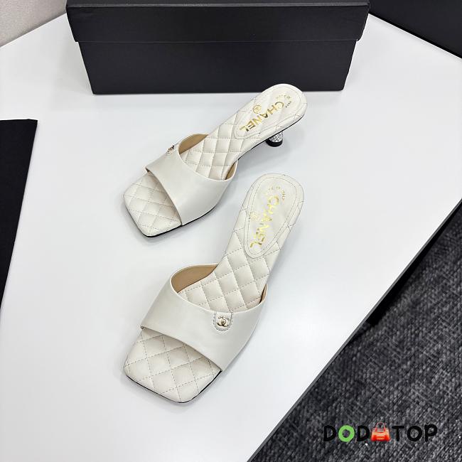 Chanel White sandal3 - 1