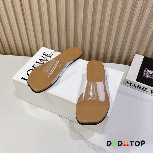 LOEWE slides plastic brown - 1