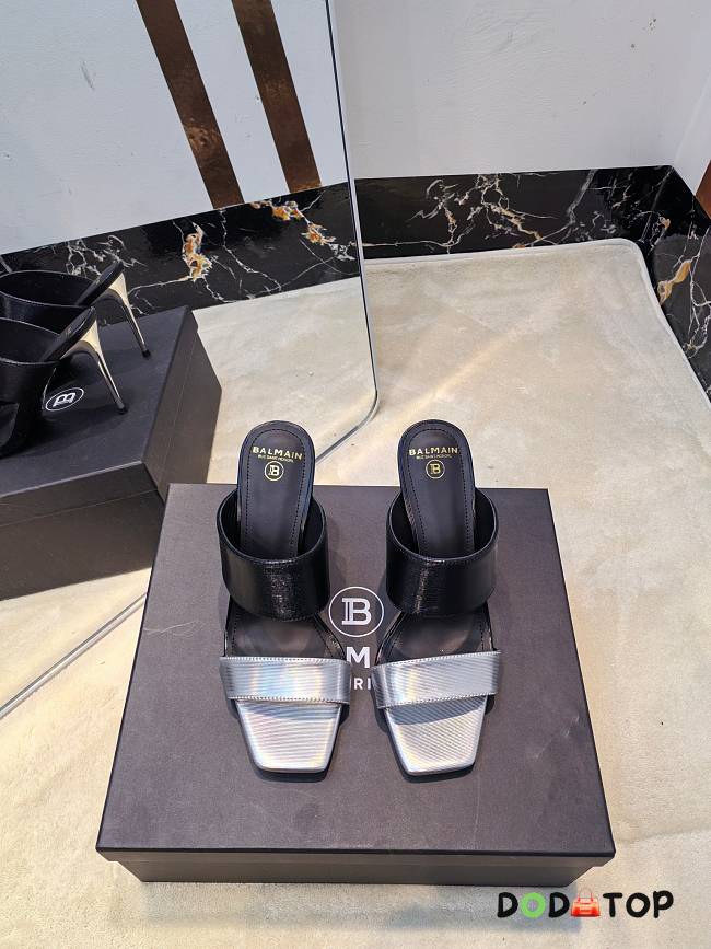 Balmain Heeled black&silver, Heel height 9.5 cm - 1