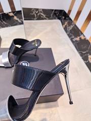 Balmain Heeled black&silver, Heel height 9.5 cm - 5