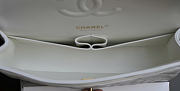 Chanel Classic Flap CF white Light gold hardware Size 25.5x15.5x6.5cm - 6
