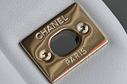 Chanel Classic Flap CF white Light gold hardware Size 25.5x15.5x6.5cm - 4