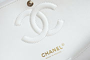 Chanel Classic Flap CF white Light gold hardware Size 25.5x15.5x6.5cm - 2