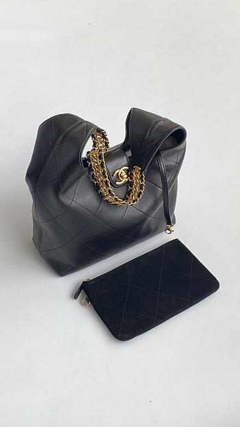 Chanel Hobo black bag size 37x30x14cm