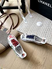 Chanel Sneakers Pharrell White Multi-Color Women's - 6