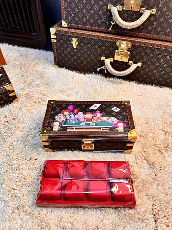 Louis vuitton Coffret monogram accessoires red size 34x18x11 cm