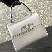 Valentino Garavani VLogo leather shoulder bag size 22x9x17cm - 3