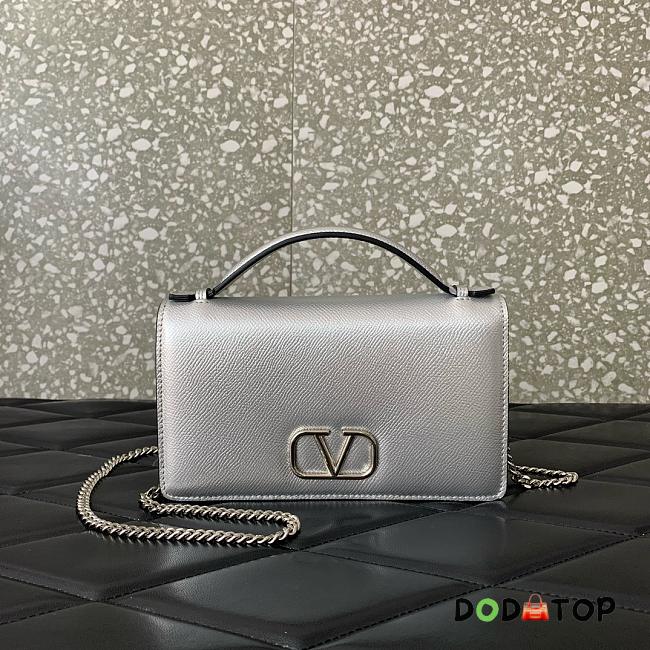 Valentino bag Logo silver size 19x10.5x4cm - 1