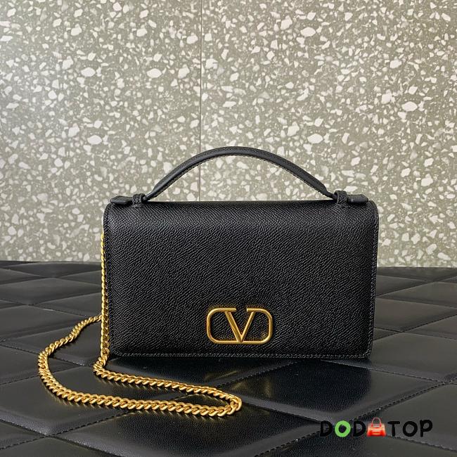 Valentino 01 logo bag black size 19x10.5x4cm - 1