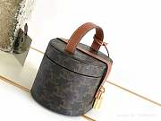 Celine Vanity Case in Triomphe Canvas and Calfskin bag size 10 x 15 x 11,5 cm - 3