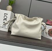LOEWE Flamenco leather clutch white bag size 30x24.5x10.5cm - 1