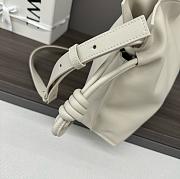 LOEWE Flamenco leather clutch white bag size 30x24.5x10.5cm - 6