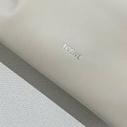 LOEWE Flamenco leather clutch white bag size 30x24.5x10.5cm - 5
