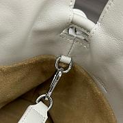 LOEWE Flamenco leather clutch white bag size 30x24.5x10.5cm - 3