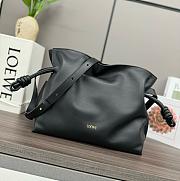 LOEWE Flamenco leather clutch black bag size 30x24.5x10.5cm - 1