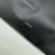 LOEWE Flamenco leather clutch black bag size 30x24.5x10.5cm - 6