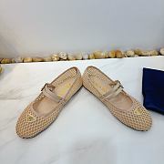 Prada Mesh fabric ballerinas beige - 5