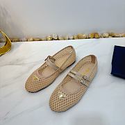 Prada Mesh fabric ballerinas beige - 4