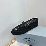 Prada Mesh fabric ballerinas black - 2