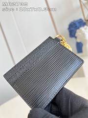 Louis Vuitton M82739 card holder black 10x7x0.3cm - 3