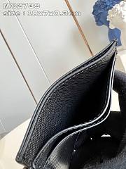 Louis Vuitton M82739 card holder black 10x7x0.3cm - 2