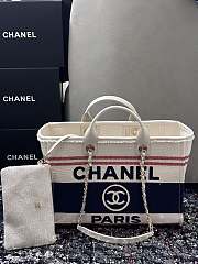 Chanel shopping bag size 38cm blue - 3
