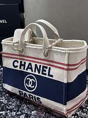 Chanel shopping bag size 38cm blue - 2