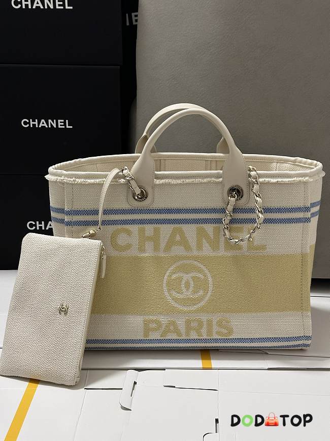 Chanel shopping bag size 38cm yellow - 1