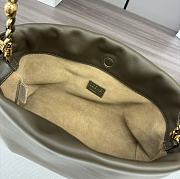 LOEWE Flamenco leather clutch green bag size 30x24.5x10.5cm - 4