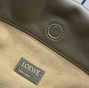 LOEWE Flamenco leather clutch green bag size 30x24.5x10.5cm - 2