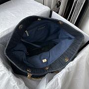 Chanel shopping bag jean size 38×32×14cm - 6